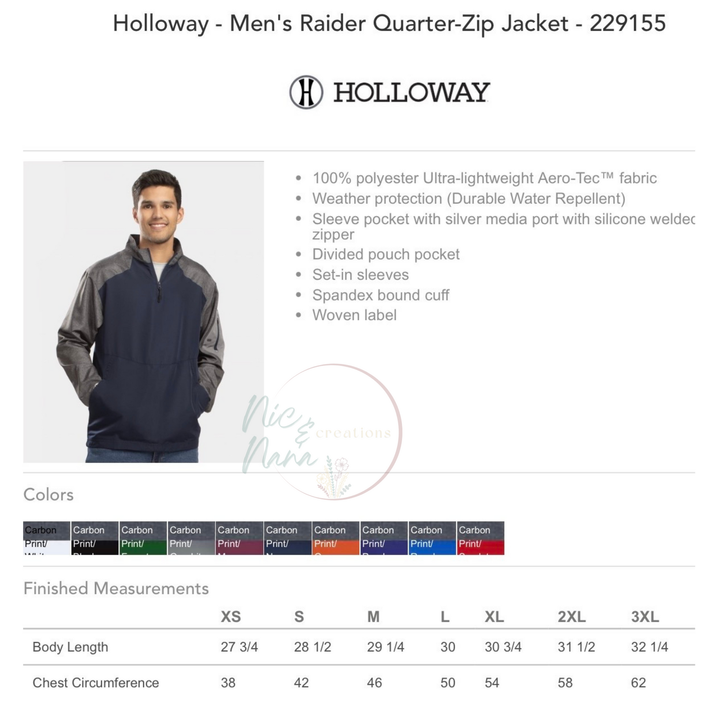 Quarter Zip Jacket *VERY LIMITED INVENTORY*