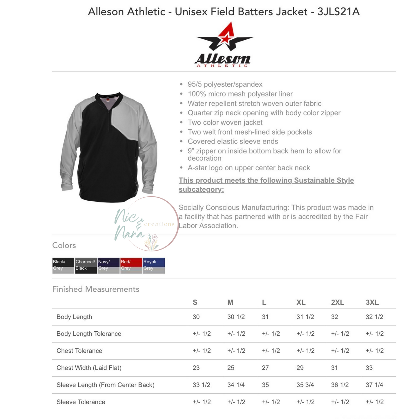 Batters Jacket Quarter Zip *VERY LIMITED INVENTORY*