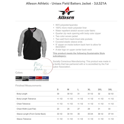 Batters Jacket Quarter Zip *VERY LIMITED INVENTORY*